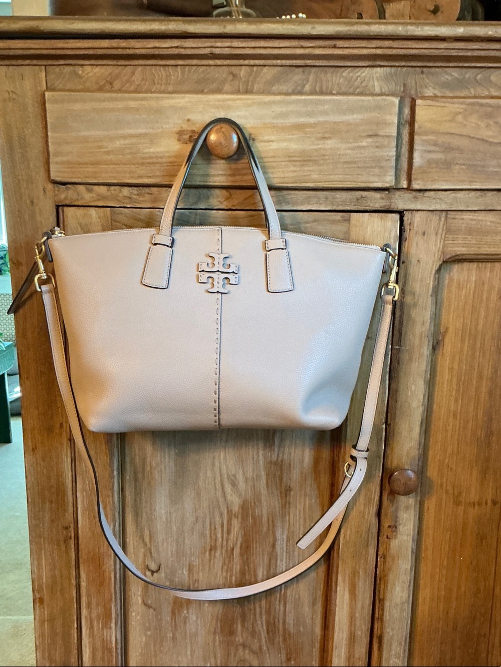 Tory Burch McGraw Top-Zip Satchel